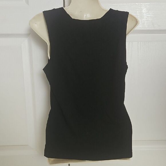 Club Monaco Black Fitted Sleeveless Tank Top - Picture 4 of 16